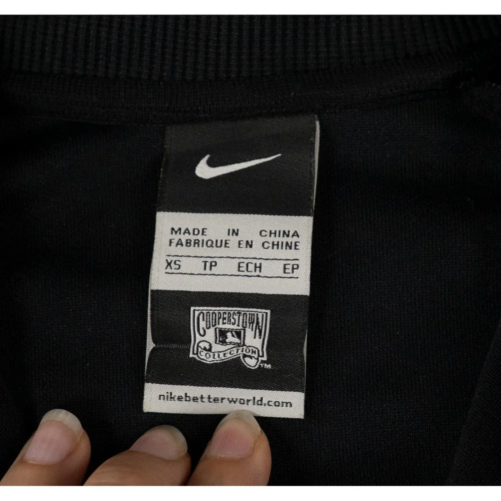 Nike Womens SF Giants Cooperstown Collection Track Jacket Black Orange XS S2RGP